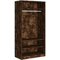 vidaXL Kleiderschrank Räuchereiche 100x50x200 cm Holzwerkstoff