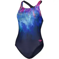Speedo Damen Badeanzug DIGI PLMT MDLT AF NAVY/PINK