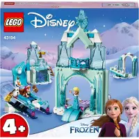 LEGO 43194 Disney Princess Annas und Elsas Wintermärchen, Eiskönigin-Spielzeug zum Bauen mit Schloss und 3 Mini-Puppen inkl. Olaf-Figur, Bau- und Spielset für Kinder, Mädchen und Jungen, Geschenkidee