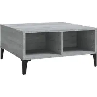 vidaXL Couchtisch Grau Sonoma 60x60x30 cm Holzwerkstoff