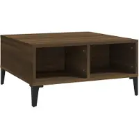 vidaXL Couchtisch Braun Eichen-Optik 60x60x30 cm Holzwerkstoff