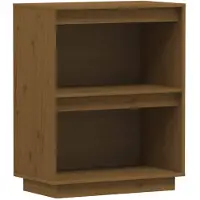 vidaXL Beistellschrank Honigbraun 60x34x75 cm Massivholz Kiefer