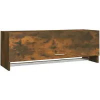 vidaXL Kleiderschrank Räuchereiche 100x32,5x35 cm Holzwerkstoff