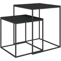vidaXL Couchtisch-Set 2-tlg. Holzwerkstoff und Metall