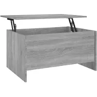 vidaXL Couchtisch Grau Sonoma 80x55,5x41,5 cm Holzwerkstoff