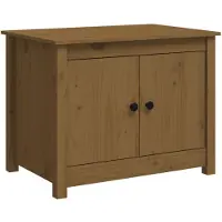 vidaXL Couchtisch Honigbraun 71x49x55 cm Massivholz Kiefer