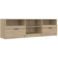 vidaXL TV-Schrank Sonoma-Eiche 150x33,5x45 cm Holzwerkstoff