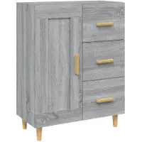 vidaXL Sideboard Grau Sonoma 69,5x34x90 cm Holzwerkstoff