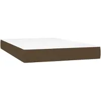 vidaXL Taschenfederkernmatratze Mittel Dunkelbraun 120x200x20 cm Stoff