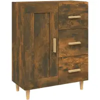 vidaXL Sideboard Räuchereiche 69,5x34x90 cm Holzwerkstoff