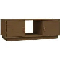 vidaXL Couchtisch Honigbraun 100x50x35 cm Massivholz Kiefer