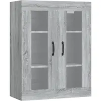 vidaXL Hängeschrank Grau Sonoma 69,5x34x90 cm