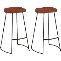 vidaXL Gavin Barhocker 2 Stk. 50x40x78 cm Massivholz Mango
