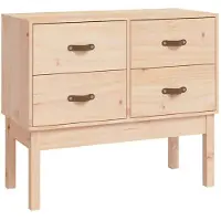 vidaXL Konsolenschrank 90x40x78 cm Massivholz Kiefer