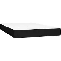 vidaXL Taschenfederkernmatratze Mittel Schwarz 120x200x20 cm Stoff