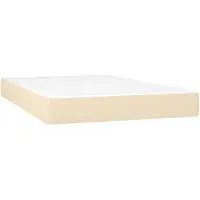 vidaXL Taschenfederkernmatratze Mittel Creme 120x200x20 cm Stoff