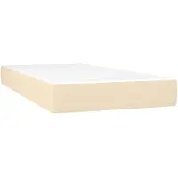 vidaXL Taschenfederkernmatratze Mittel Creme 80x200x20 cm Stoff