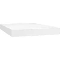 vidaXL Taschenfederkernmatratze Mittel Weiß 140x200x20 cm Kunstleder