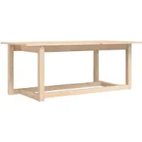 vidaXL Couchtisch 110x55x45 cm Massivholz Kiefer