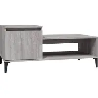 vidaXL Couchtisch Grau Sonoma 100x50x45 cm Holzwerkstoff