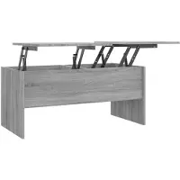vidaXL Couchtisch Grau Sonoma 102x50,5x46,5 cm Holzwerkstoff