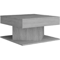 vidaXL Couchtisch Grau Sonoma 57x57x30 cm Holzwerkstoff