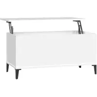 vidaXL Couchtisch Weiß 90x44,5x45 cm Holzwerkstoff