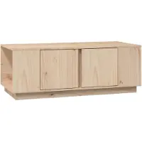 vidaXL Couchtisch 110x50x40 cm Massivholz Kiefer