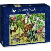 Bluebird Puzzle Puzzle 1000 afrikanische Tiere in der Wüste