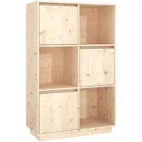 vidaXL Highboard 74x35x117 cm Massivholz Kiefer