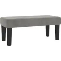vidaXL Sitzbank Hellgrau 70x30x30 cm Samt 346638