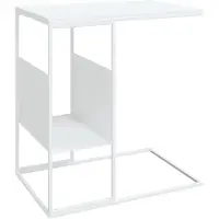 vidaXL Beistelltisch Weiß 55x36x59,5 cm Holzwerkstoff