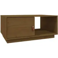 vidaXL Couchtisch Honigbraun 80x50x35,5 cm Massivholz Kiefer