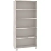 vidaXL Highboard HAMAR Massivholz Kiefer Weiß