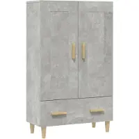 vidaXL Highboard Betongrau 70x31x115 cm Holzwerkstoff