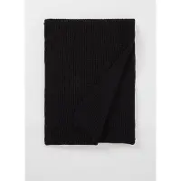 Calvin Klein Schal Daddy Wool Knit Scarf CK Black