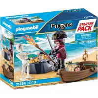 Playmobil Pirates 71254 Starter Pack Pirat mit Ruderboot