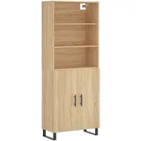 vidaXL Highboard Sonoma-Eiche 69,5x34x180 cm Holzwerkstoff