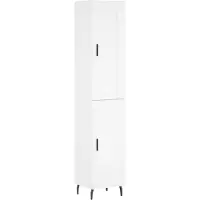 vidaXL Highboard Weiß 34,5x34x180 cm Holzwerkstoff