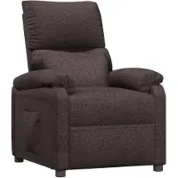vidaXL Relaxsessel Dunkelbraun Stoff