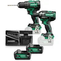 HiKOKI Kit 18V Kc18De Wmz (Dv18De + Wr18Dh) 2X5.0Ah Hitsystem
