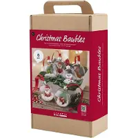 Creotime DIY Set Weihnachtskugeln Perlen