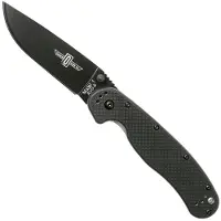 Ontario RAT-1 Taschenmesser, schwarz/schwarz