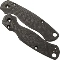 Flytanium Lotus Carbon Fiber Scales for Spyderco PM2 Knife