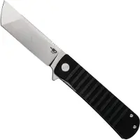 Bestech Titan - Satin + Stonewash - G10 Taschenmesser, schwarz