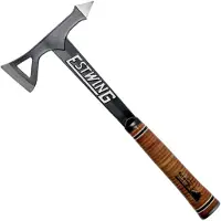 Estwing Black Eagle Tomahawk, leather