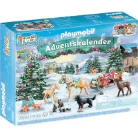 Playmobil Horses of Waterfall 71345 Adventskalender Pferde: Weihnachtliche Schlittenfahrt