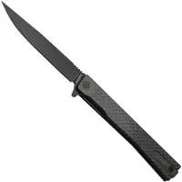 Ocaso Solstice Straight Black Taschenmesser, Carbon Fibre
