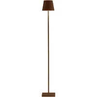 Zafferano - Poldina Pro L Corten wiederaufladbare und dimmbare LED-Lampe 122 cm mit Akku bis zu 12 Stunden
