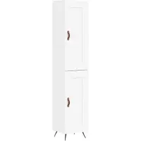 vidaXL Highboard Weiß 34,5x34x180 cm Holzwerkstoff